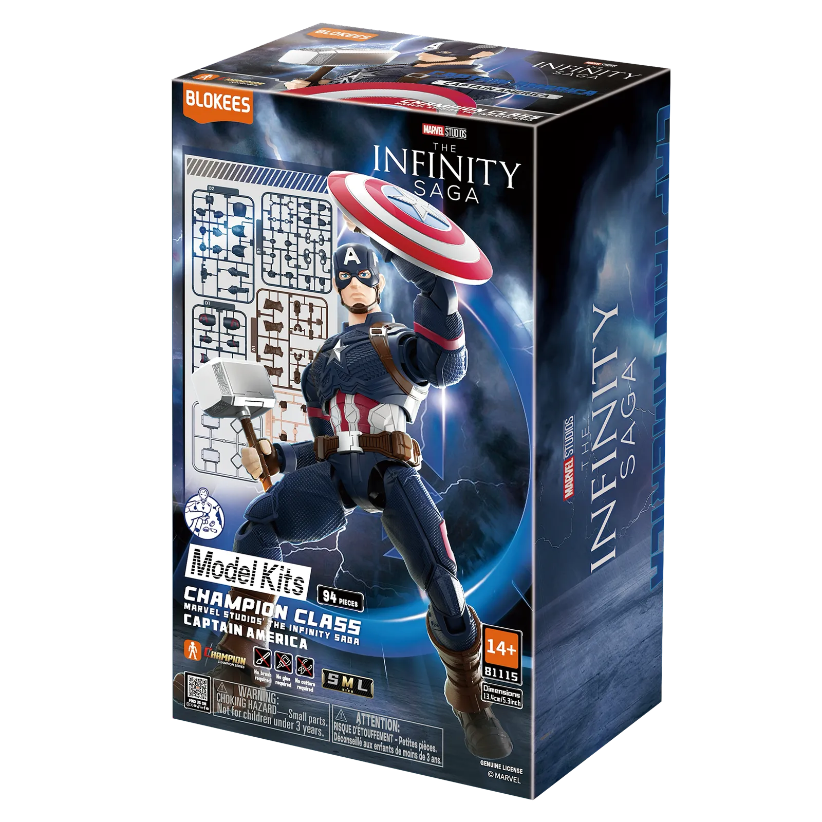 Marvel Infinity Saga Champion Class Captain America Model Kits | Blokees - Image 5